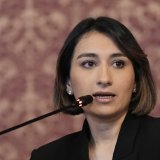Laura Sarabia a annoncé jeudi sa démission en tant que ministre des Affaires étrangères de Colombie. Elle évoque des divergences avec le président Gustavo Pedro. KEYSTONE/AP/Alex Brandon